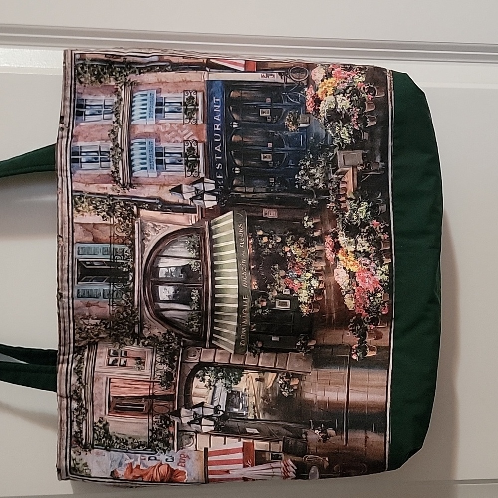 French fabric tote bag